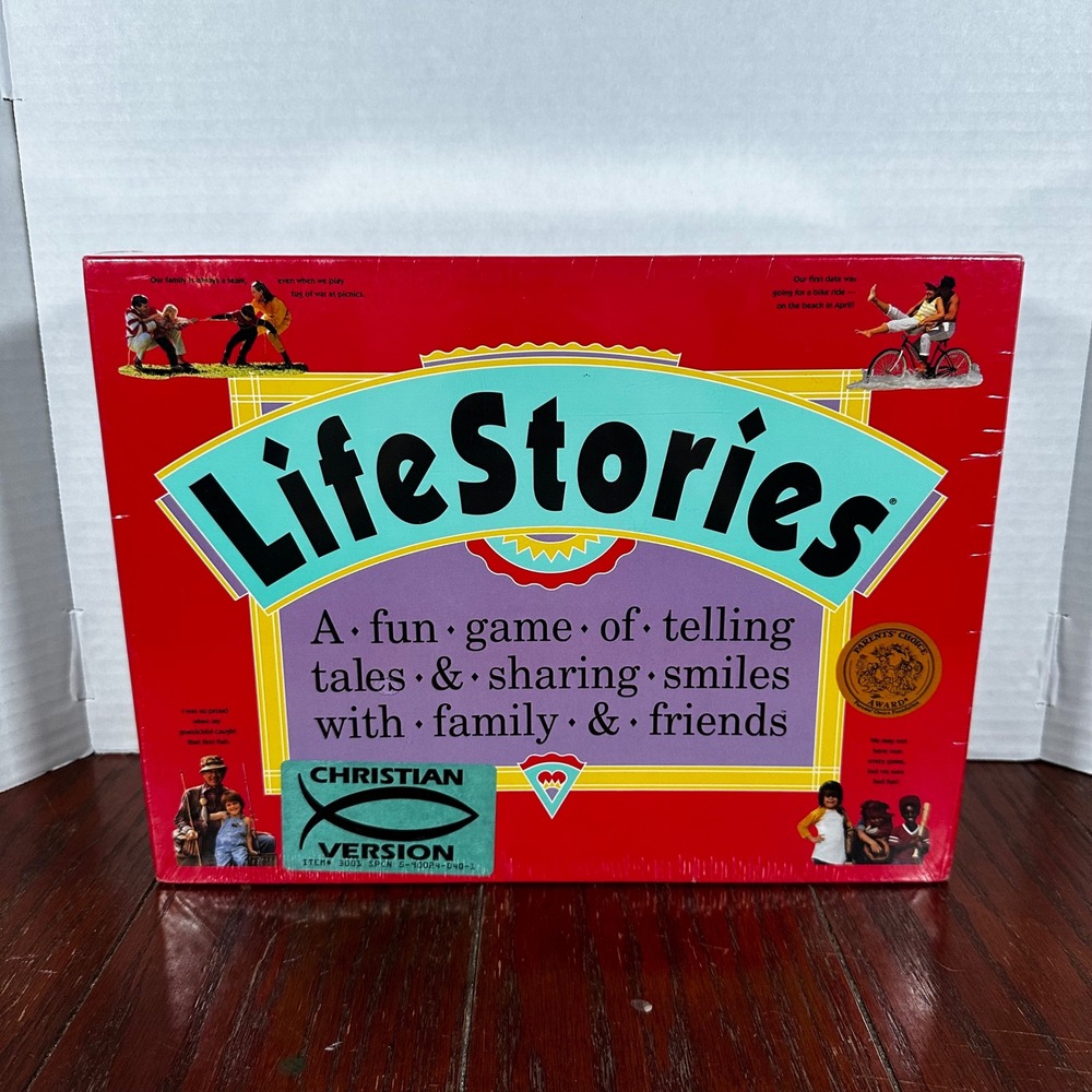 LifeStories Board Game Unisex OS Red New Christian Version Storytelling 1992